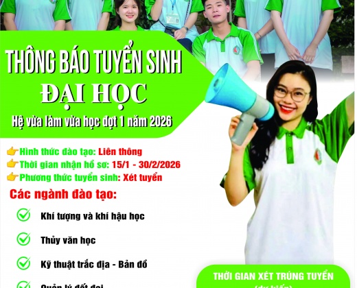Tuyển sinh đại học hình thức VLVH tại Phân hiệu đợt 1 năm 2026